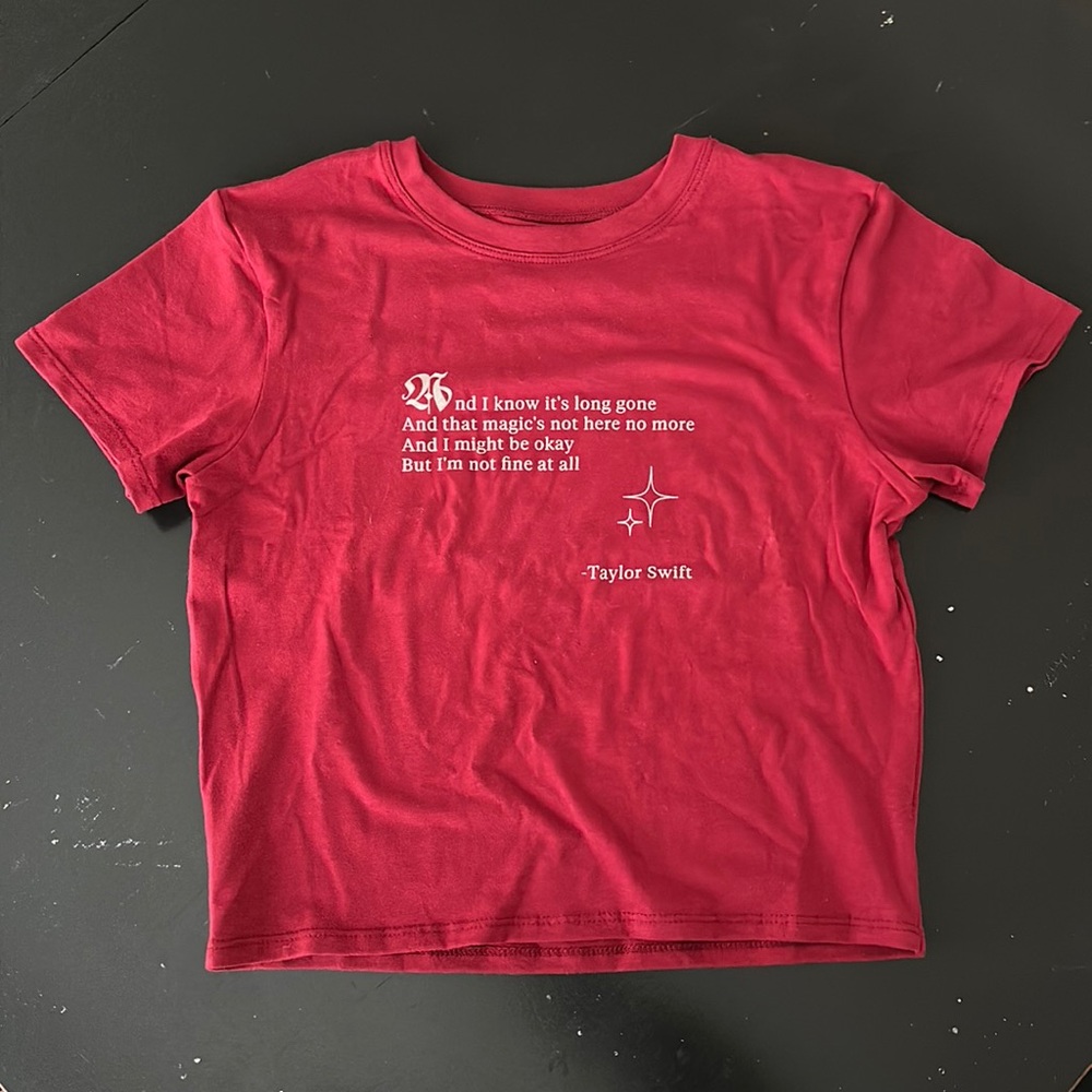 Taylor Swift Baby Red Tee